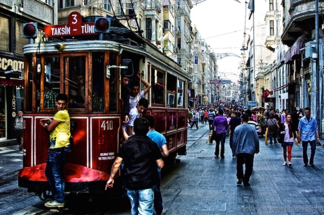 Istanbul Istiklal Street Nostalgic Tram