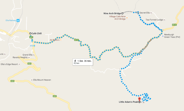 Hiking in Ella - from downtown to Little Adams Peak and Nine Arch Bridge